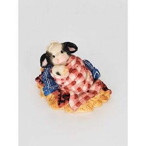 Vintage "Somebody Brand‎ Moo" Mary Moo Moo's Figurine Birthday Collection